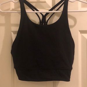 Lululemon soul cycle high neck long line bra 8